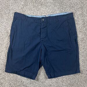 H&M Divided Shorts Mens 36 Navy Chino 8 Preppy Old Money Nautical Coastal Cotton